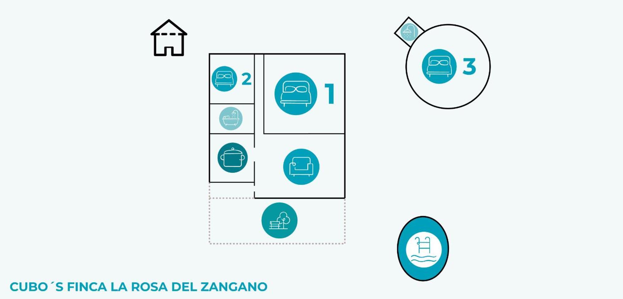 Cubo'S Finca La Rosa Del Zangano 阿尔豪林格朗德 外观 照片